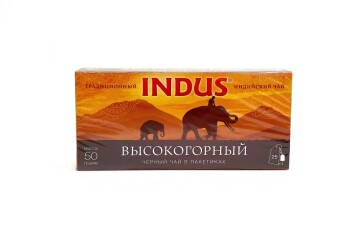 Индус Чай чёрный 1 сорт 25*2г Россия (высокогорный)