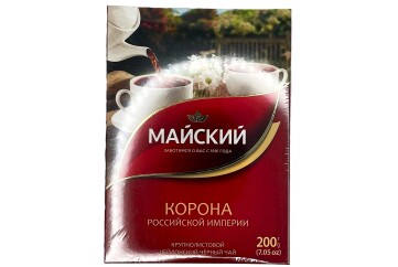 Майский  Корона Российской империи Чай крупнолистовой 200г Россия