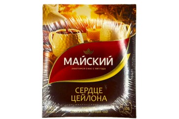 Майский Чай сердце Цейлона  цейлонский черный 100пак. Россия