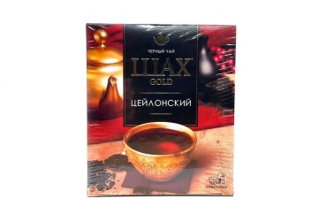 Шах Чай черный цейлонский голд Золотой букет 100*2г Россия