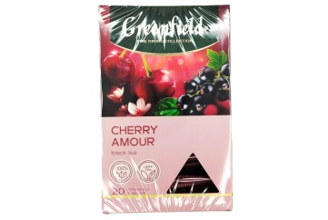 Гринфилд черный чай Черри Амор пирам. 20пак.*1.8гр Россия 