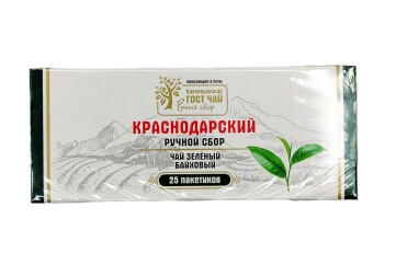 Краснодарский Чай байховый зеленый 25пак Россия