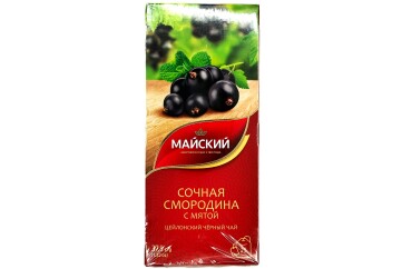 Майский Чай черный смородина/мята 25*1,5г Россия