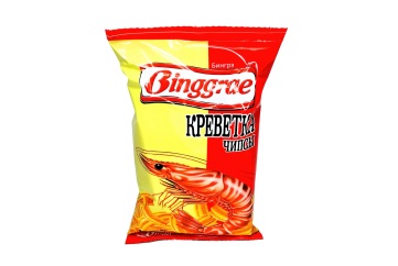 Бингре Чипсы 50г Россия. (креветка)