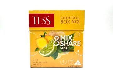 Тесс Чайный напиток Коктейль Бокс №2 Лайм  20*1,5гр пирамидки  Россия
