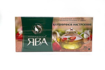 Принцесса Ява Чай зеленый 25*1,5г Россия (клубничное настроение)