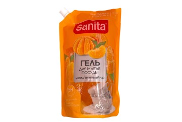 Санита Гель д/мытья посуды дой пак 900г Россия