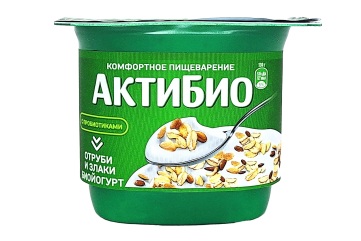 Актибио биойогурт отруби злаки 2,9% 130гр Россия