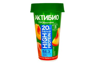 АКТИБИО КИСЛОМ НАП HI-PRO со вкусом персика 190г