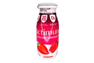 Актимуно Продукт кисломолочный клубника 95г Россия 
