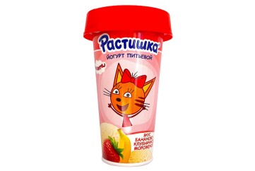 Растишка йогурт питьевой 190г Россия  (банан клубника)