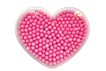 Атори Ватные палочки Розовые Сердце 200 шт Россия