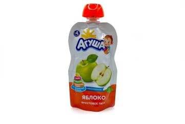 Агуша Пюре Я Сам! 90г дой-пак Россия (яблоко)