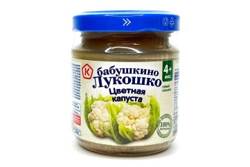 Бабушкино лукошко Пюре 100г с/б Россия (цветная капуста)