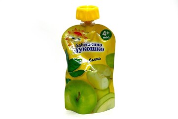 Бабушкино лукошко Пюре 90г д/п Россия (яблоко)