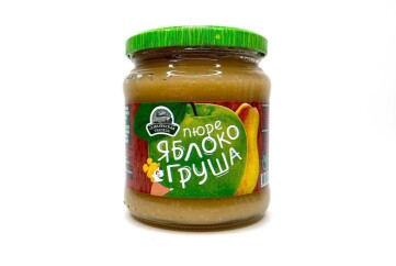 Семилукская Трапеза Пюре яблоко груша 470г с/б Россия