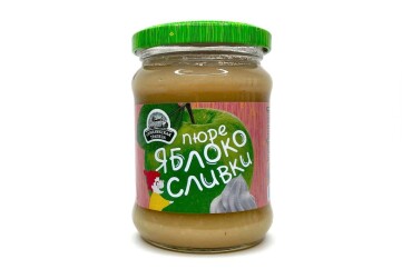 Семилукская Трапеза Пюре яблоко сливки 260г Россия