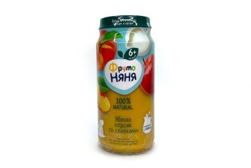 Фруто НяНя Пюре 250г с/б  Россия (яблоко персик сливки)