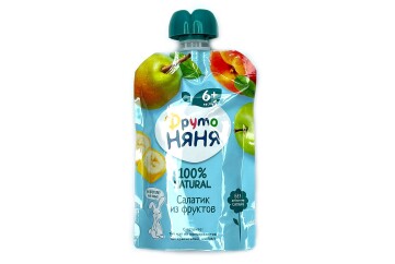 Фруто НяНя Пюре 90г д/п Россия (салатик из фруктов)