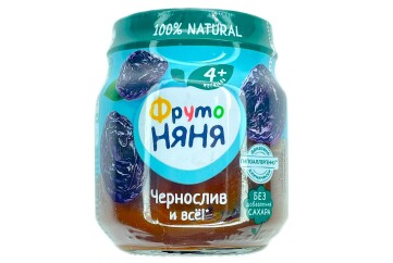Фрутто Няня Пюре 100г с/б Россия (из чернослива гипоаллергенное)