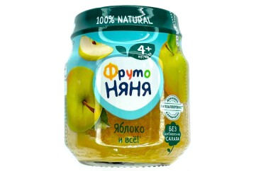 Фрутто Няня Пюре 100г с/б Россия (из яблок гипоаллергенное)