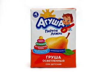 Агуша Сок  200мл т/п Россия (груша осветленный)