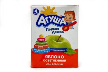 Агуша Сок  200мл т/п Россия (яблочный осветленный)