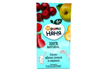 Фруто НяНя Нектар 200мл т/п Россия (банан, яблоко, вишня и малина)