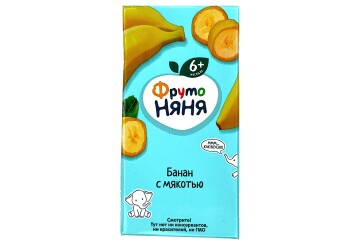 Фруто НяНя Нектар 200мл т/п Россия (банановый с мякотью)