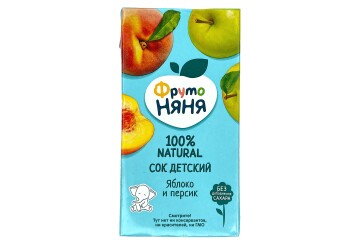 Фруто НяНя Сок 500мл т/п Россия (яблочно-персиковый)