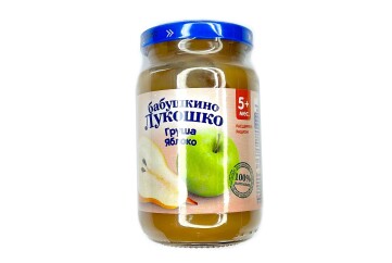 Бабушкино лукошко Пюре 190г Россия (яблоко-груша)