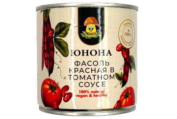 Юнона Фасоль красная в т/с 420г ж/б  Россия