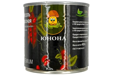 Юнона фасоль премиум красная в с\с  ж/б  360гр Россия