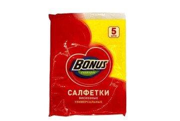 Бонус Салфетки вискозные 5шт Россия