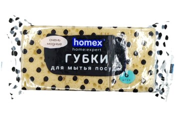 Хомек  Губка д/посуды 6шт  Россия