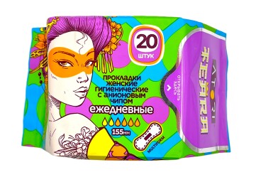 Атори теара Прокладки ежедневки 20шт Корея