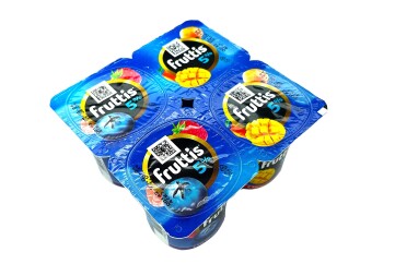 Фруттис Продукт йогуртный Сливочное лакомство 5% 115г Россия (малина-черника+абрикос-манго )
