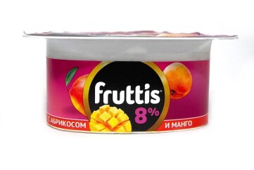 Фруттис Продукт йогуртный СуперЭкстра 8% 115г Россия (лесные ягоды,абрикос-манго )