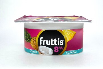 Фруттис Продукт йогуртный СуперЭкстра 8% 115г Россия (пинаколада+банана-сплит )