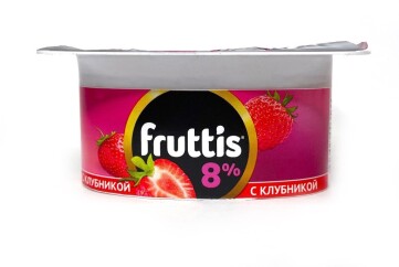 Фруттис Продукт йогуртный СуперЭкстра 8% 115г Россия (яблоко-груша+клубника)