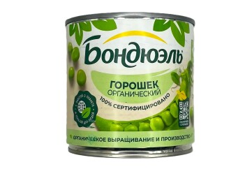 Бондюэль Горошек зеленый органический 425 мл Россия