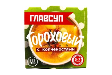 Главсуп Гороховый с копченостями 250 г Россия