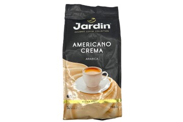 Жардин Кофе жареный в зёрнах 250г в/у Россия (Американо крема)