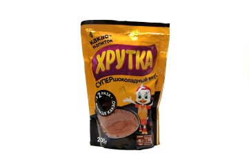 Хрутка Напиток быстрорастворимый какао шоколадный вкус 200г м/у Россия