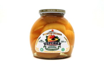 Золотая долина Персики в легком сиропе 580мл с/б Китай