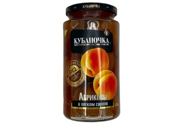 Кубаночка абрикос легком сиропе 520г Россия