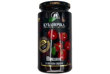 Кубаночка Компот вишня 520г с/б Россия