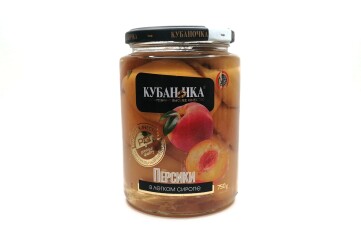 Кубаночка Груши в сиропе 750г с/б Россия