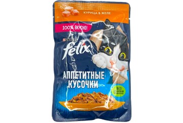 Феликс Корм д/кошек курица в желе  75г м/уп. Россия