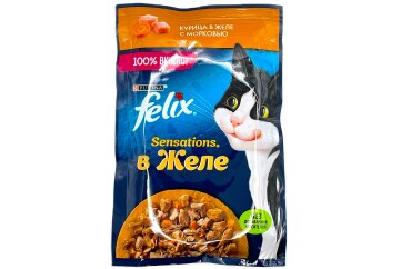 Феликс Корм д/кошек курица морковь 75г м/уп. Россия